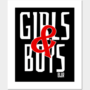 girl and boy simple design Posters and Art